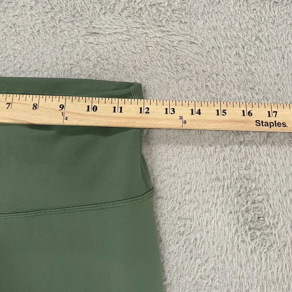 Lululemon Wunder Train Leggings Womens 6 Green High Rise Ankle 25 Gym Workout